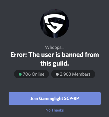 Discord ban appeal - Accepted - Gaminglight Forums - GMod Community