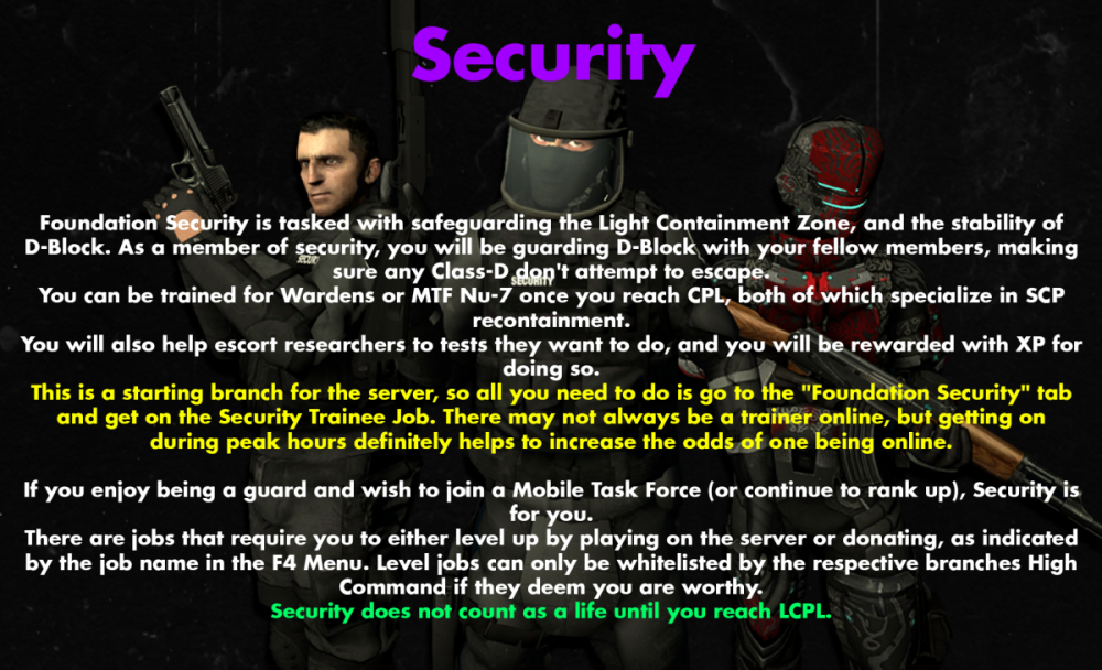 SCPRP Rules - Gaminglight