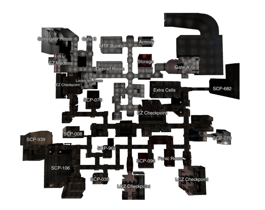 MapView 1 image - The Hardcore Map mod for SCP - Containment Breach - ModDB