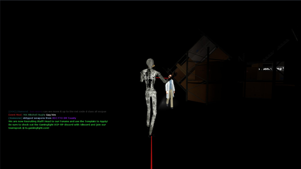 I'm working on SCP Roleplay in Roblox, I just finished 2 SCPs, SCP
