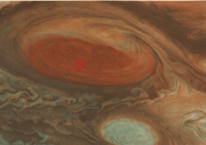 Picture of Jupiter's Surface with SCP-2399 highlighted